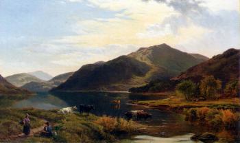 Sidney Richard Percy : Cattle By A Lake